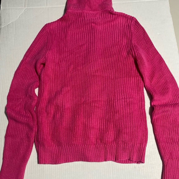 Ralph Lauren Pink Ribbed Knit Cardigan Sweater - Picture 7 of 11